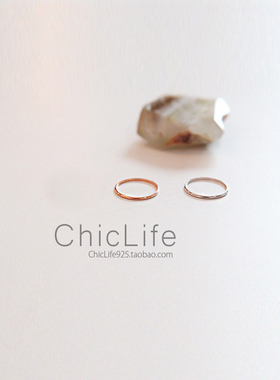 925纯银极简戒指女关节潮流