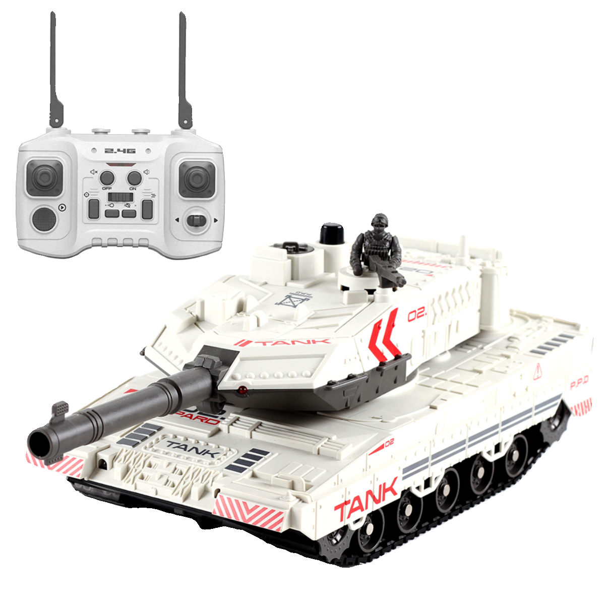 儿童坦克遥控车仿真音效13通功能电动可发射遥控玩具男孩礼物炫酷,淘宝优惠券,粉丝福利购,淘宝优惠卷