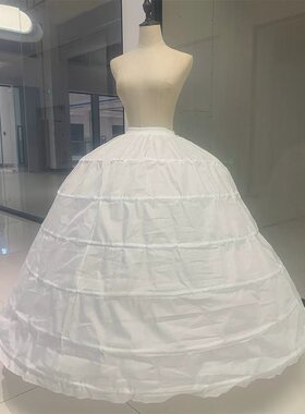 婚纱裙撑6刚演出服公主裙礼服长款新娘特大超蓬内衬可调节暴力撑