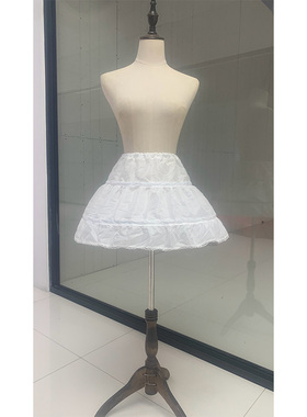 儿童礼服裙蓬裙衬裙35女孩子礼服演出内撑蓬蓬裙带骨撑裙配饰裙撑