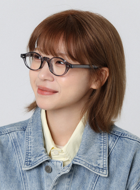 韩系书呆子平光镜素颜超轻玳瑁