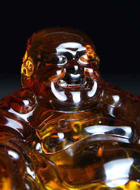 汽车创意摆件高档保平安弥勒佛像