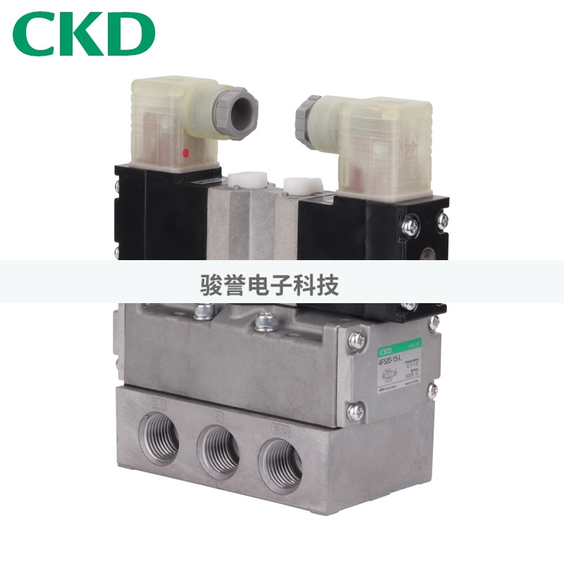 CKD先导式五通单体电磁阀 4F630-20-BL-AC110V拍前请询价-图1