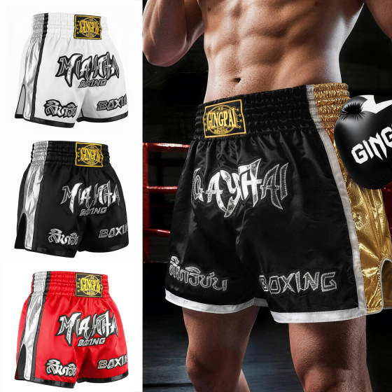 Muay Thai shorts boxing free adult training clothes children