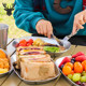 Camping food plate portable outdoor barbecue tableware