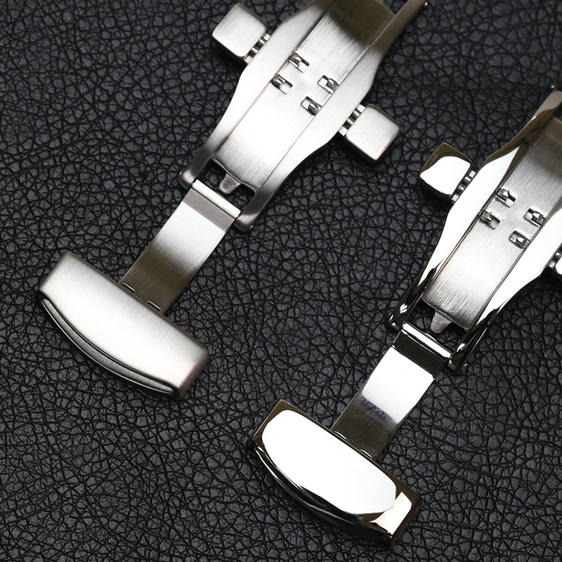 pesno真皮表带蝴蝶扣皮带手表 沛斯诺配件