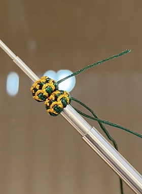 纯手工编织莲花结线圈装饰结孔径3mm手绳线圈固定黄金夹配饰配件