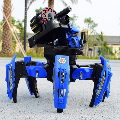 机变神兽电动遥控机器人星际战士智能亲子对战双武器六脚蜘蛛玩具 - 图1