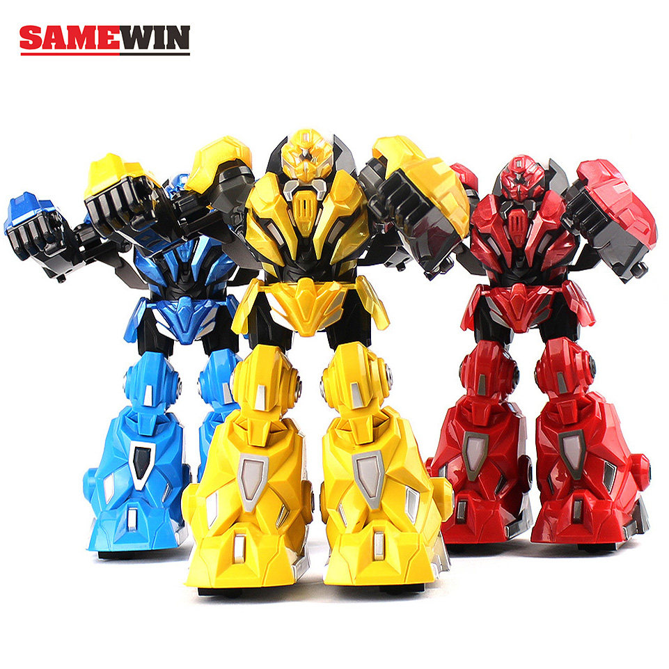 铁甲钢拳遥控对战机器人充电玩具 samewin电动/遥控机器人