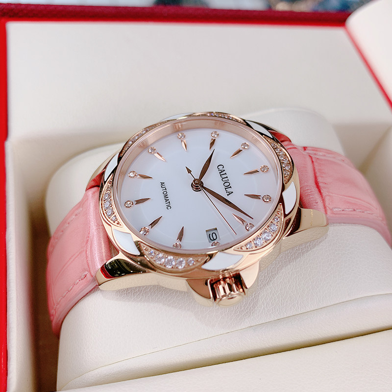 卡罗莱正品全自动2020新款女机械表 卡罗莱乔腾国产腕表