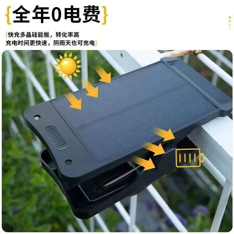 【下单立减50】太阳能户外灯庭院灯围栏夹子灯防水壁灯人体感应F - 图0