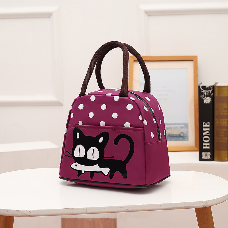 手提布包时尚卡通饭盒袋防水小方包学生便当包布包手拎袋妈咪包袋,淘宝优惠券,粉丝福利购,淘宝优惠卷