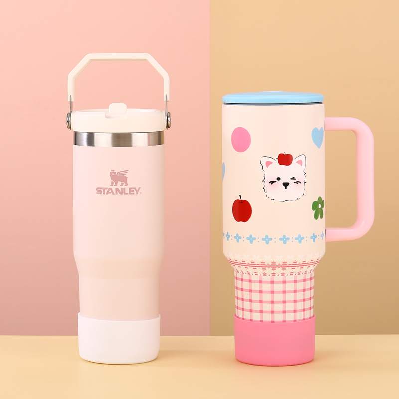 冰霸杯硅胶杯垫巨无霸通用保温杯水杯配件防滑防摔圆形杯套保护套 - 图2