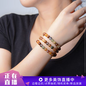 jeyoo/晶优彩发晶多圈手链 男女款福禄寿铜发晶水晶手串直播货源