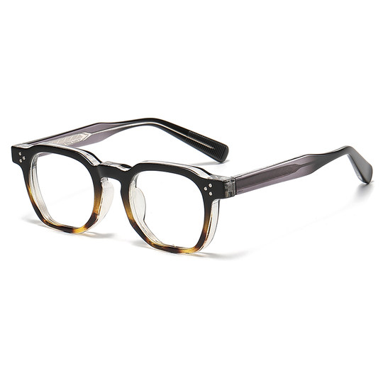 Thick-rimmed men's and women's acetate art glasses