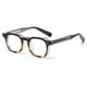 Thick-rimmed men's and women's acetate art glasses