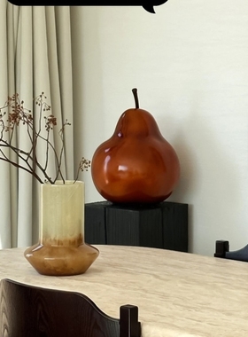 现代侘寂风摆件梨高级感