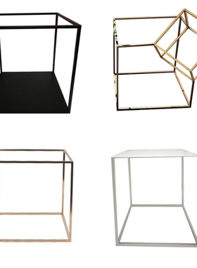 北欧现代轻奢几何方形摆件