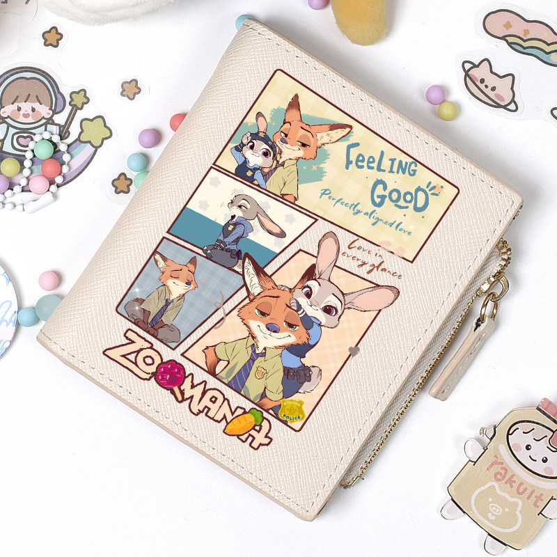 疯狂动物城周边 兔子警官 朱迪 尼克狐 可爱 动漫 钱包卡包一体包,淘宝优惠券,粉丝福利购,淘宝优惠卷