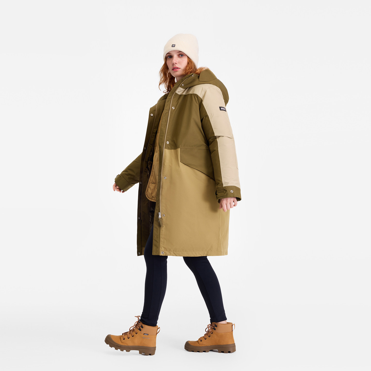 AIGLE艾高女士棉服外套GORE-TEX防风防水透汽棉衣长款棉袄,淘宝优惠券,粉丝福利购,淘宝优惠卷