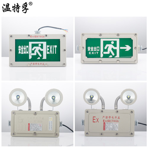 温特孚LED新国标EX防爆消防双头应急灯指示牌疏散安全出口标志灯 - 图3