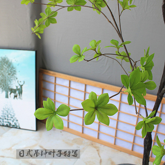 Japanese hanging bell tree, horse drunken wood, floor-standing simulated plant