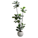 Simulated green plant rubber fiddle leaf fig artificial flower tree living room