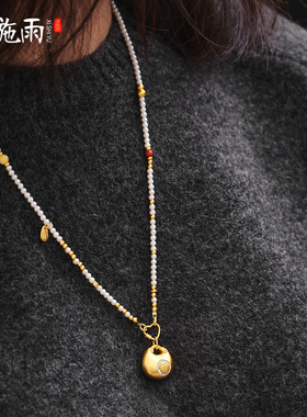 极细天然淡水珍珠项链新中式