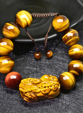 天然佛珠情侣貔貅手链