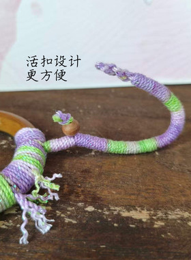 果壳摇铃风铃线包挂饰坠绳木圈