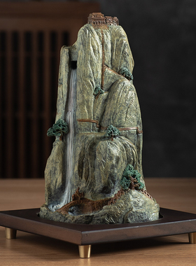 铜香炉摆件九华山倒流香炉工艺品