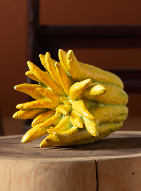 铜水果如意佛手瓜如意摆件客厅书房家居装饰品彩铜创意把玩工艺品