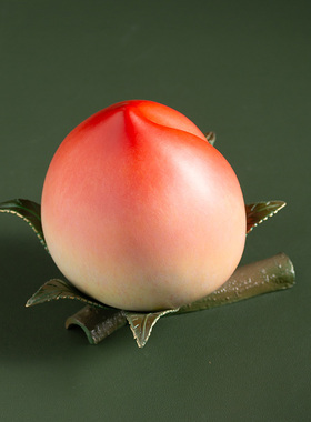 蟠桃摆件铜制家居装饰祝寿送礼