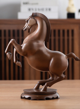 紫铜马到成功摆件盛世唐马中式客厅办公室装饰物新年贺岁开业礼品