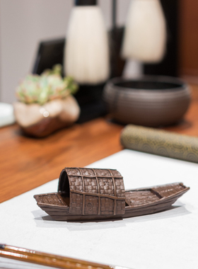 黄铜一帆风电视柜工艺送人乌篷船