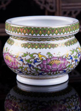 无字花瓶果盘套装酥油佛具