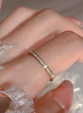 钛钢满天星排钻戒指女时尚气质女百搭配饰轻奢小众清新ins热卖中