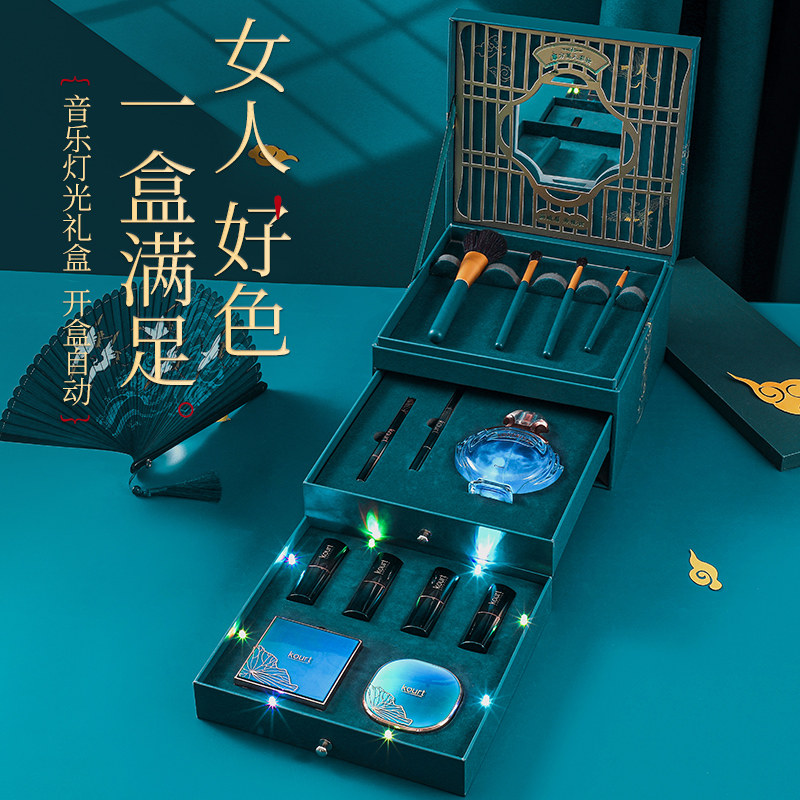 礼盒装故宫风大牌正品唇釉朋友口红 onefire万火唇膏/口红