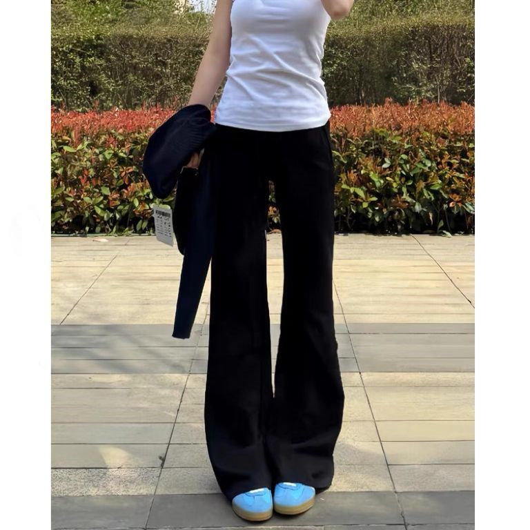 加绒加厚不贴腿黑色微喇叭牛仔裤女秋冬新款高腰显瘦垂感拖地裤子,淘宝优惠券,粉丝福利购,淘宝优惠卷