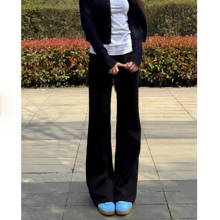 加绒加厚不贴腿黑色微喇叭牛仔裤女秋冬新款高腰显瘦垂感拖地裤子,淘宝优惠券,粉丝福利购,淘宝优惠卷