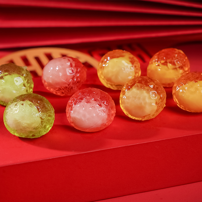 雅客爆浆软糖集锦混合水果酸奶夹心500g约54结婚喜糖婚庆糖果零食 - 图3