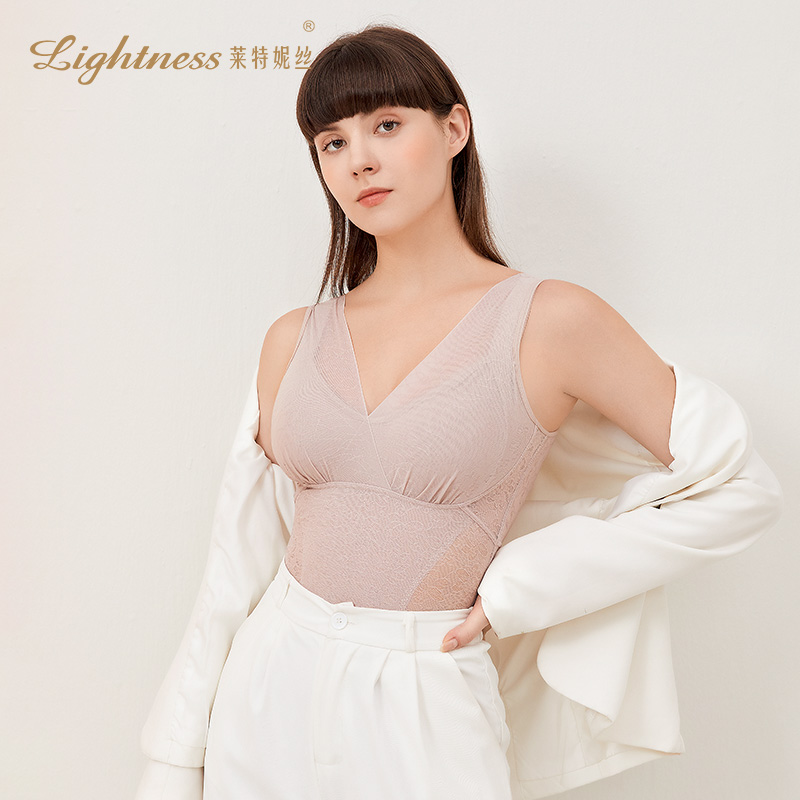 Lightness/莱特妮丝塑形上衣背心式外穿美背收腰平背 PW011-图3