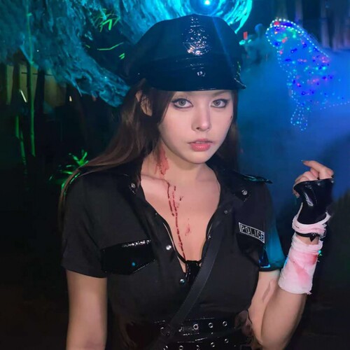 女警cos服万圣节服装成人警察角色扮演衣服套装警官制服女装服饰-图3