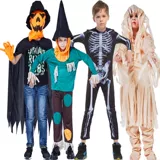 Хэллоуин детская одежда призрака ужасов, потому что тыква тыква Странная Пламя Пламя Демон Король Мюмини Скелетон Одежда