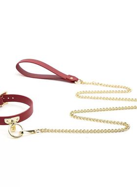 【高品质】脖子牵引绳s项链项圈女调教性感狗链m颈环choker链条