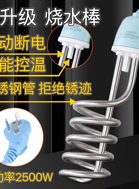大功率速热烧水棒温控热得快安全