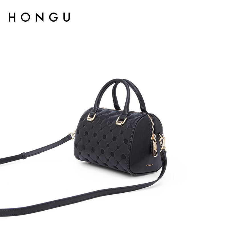 红谷2021新款潮流波士顿包麻将包 庭满箱包女士包袋