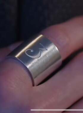 新假面zzz暗码3特工戒指骑士可cos银色戒指指环 手工定制设计礼物