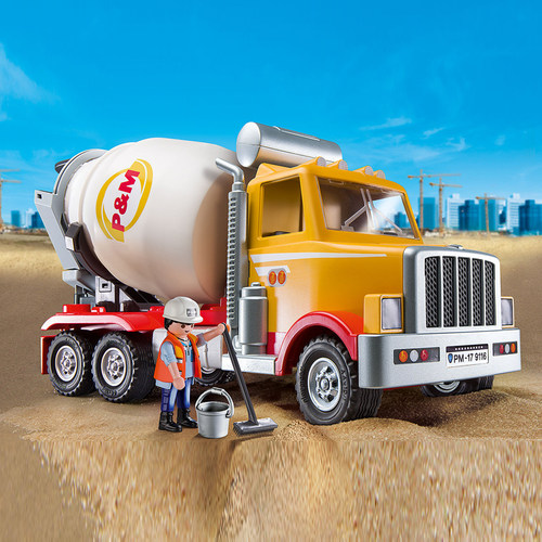 男孩礼物玩具车 德国playmobil摩比世界垃圾车消防车警车工程卡车 - 图2
