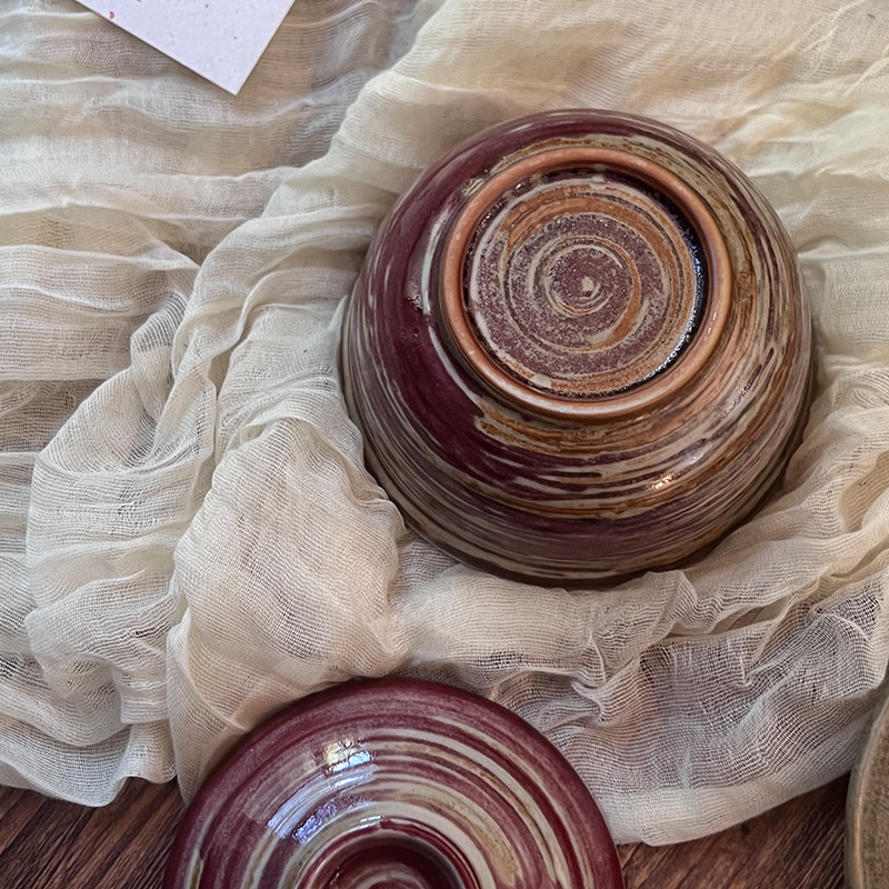 十器复古盖碗赤红汤盅炖盅一人食甜品碗蒸蛋碗隔水炖家用餐厅商用,淘宝优惠券,粉丝福利购,淘宝优惠卷